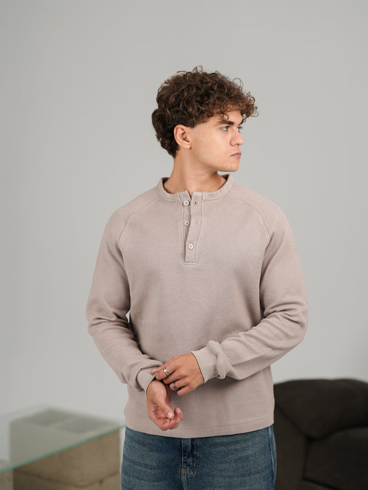 WNS GREY HENLEY