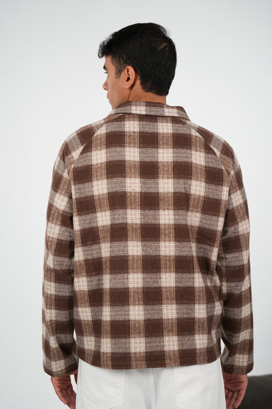 WNS BROWN FLANNEL
