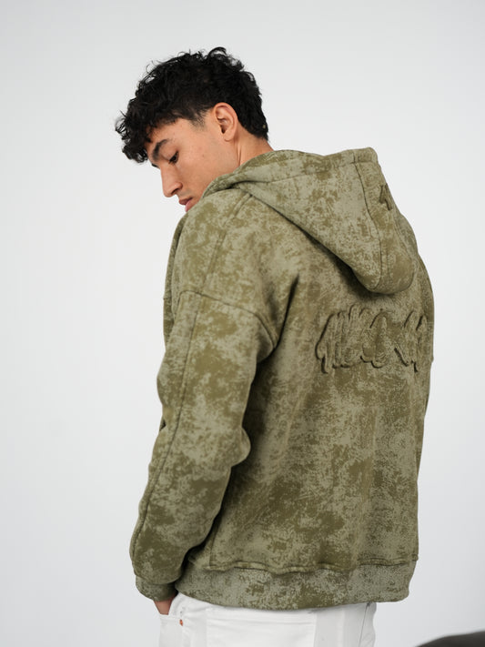 WNS OLIVE ZIP-HOODIE
