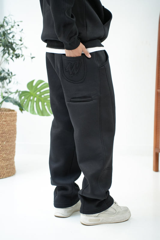 WANAS BLACK SWEATPANT