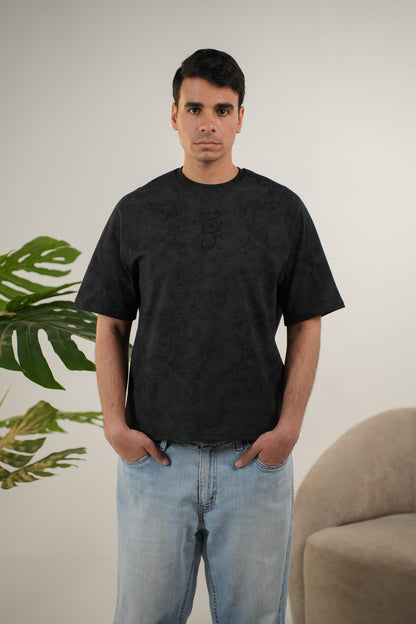 BOXY WNS BLACK TEE