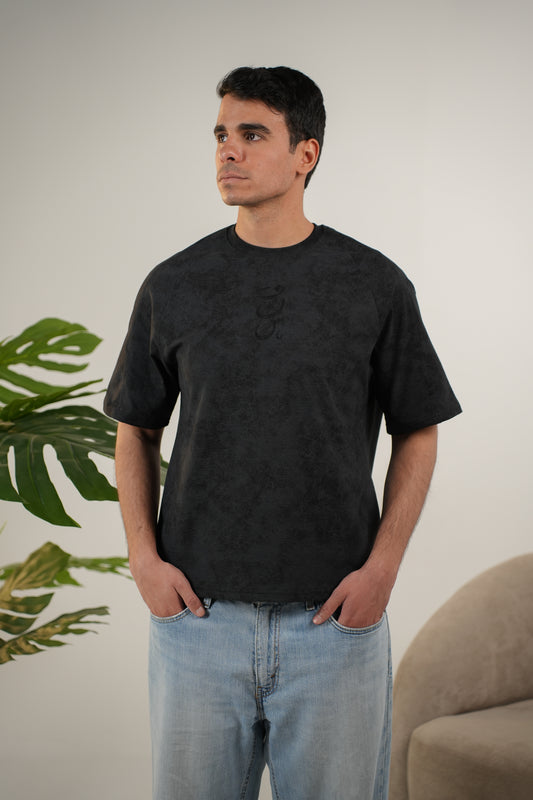 BOXY WNS BLACK TEE