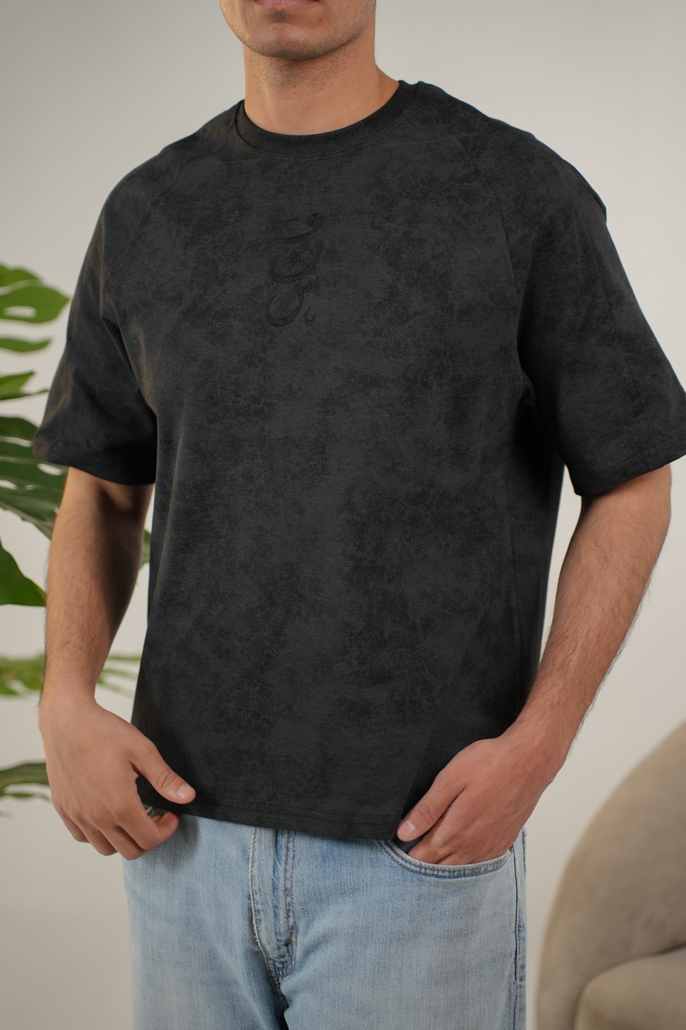 BOXY WNS BLACK TEE