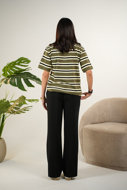 OLIVE KNITTED POLO