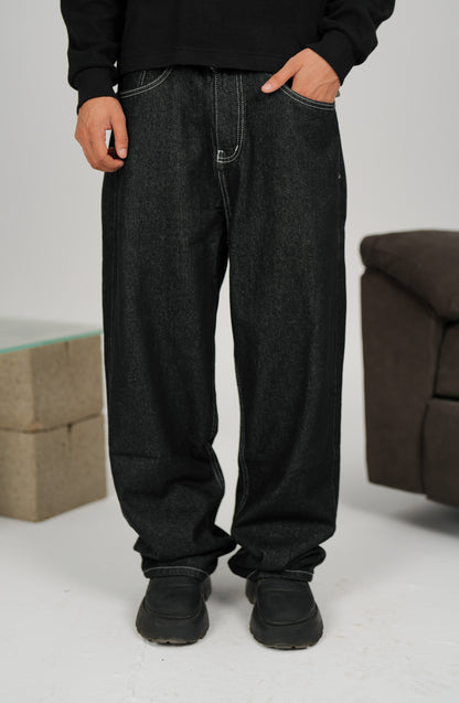 WNS RAW BLACK DENIM