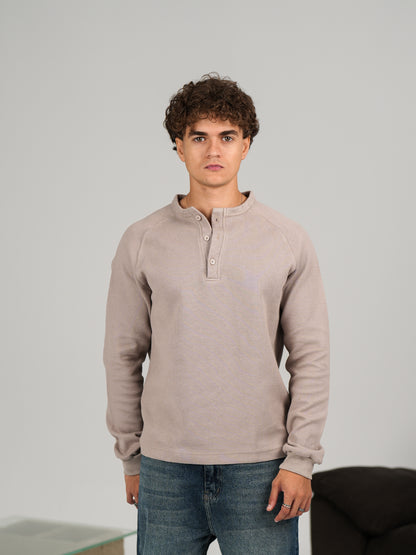 WNS GREY HENLEY