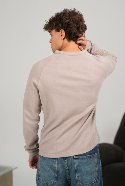 WNS GREY HENLEY