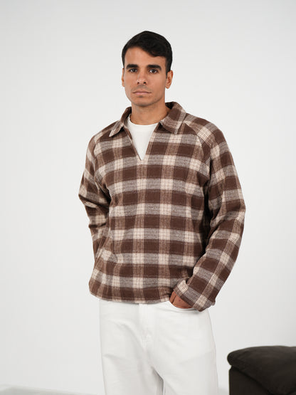 WNS BROWN FLANNEL