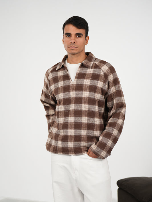 WNS BROWN FLANNEL