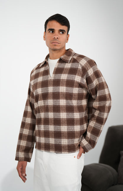 WNS BROWN FLANNEL
