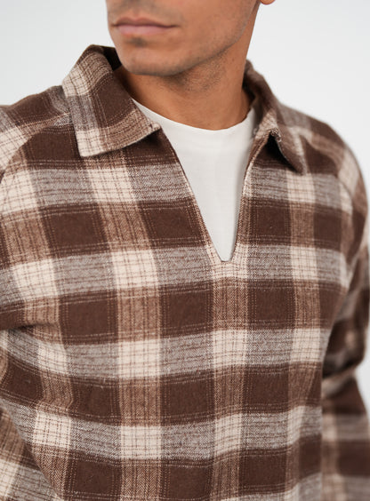 WNS BROWN FLANNEL