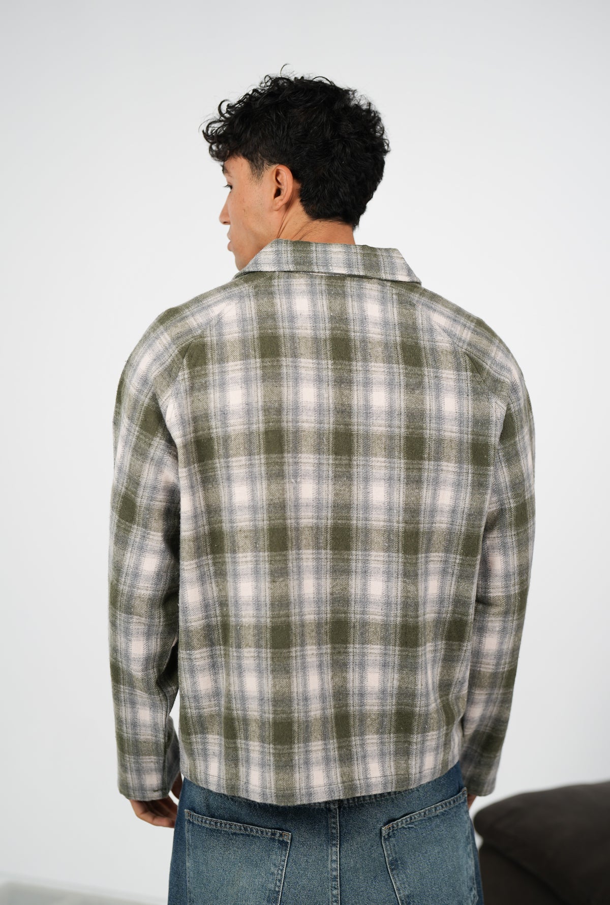 WNS OLIVE FLANNEL