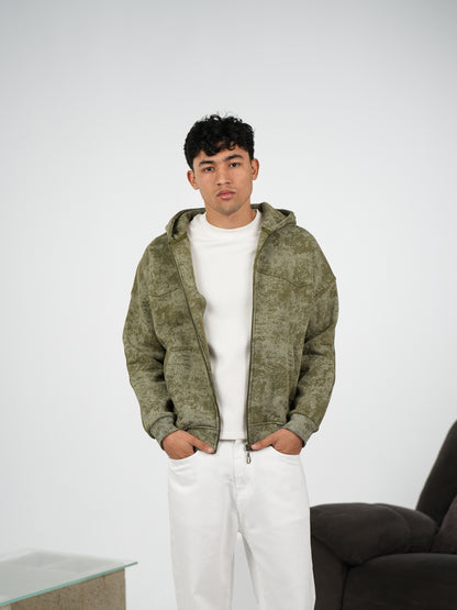 WNS OLIVE ZIP-HOODIE