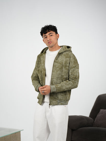 WNS OLIVE ZIP-HOODIE