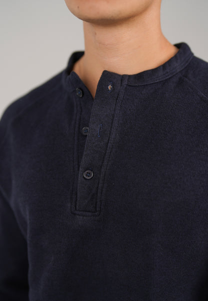WNS NAVY HENLEY