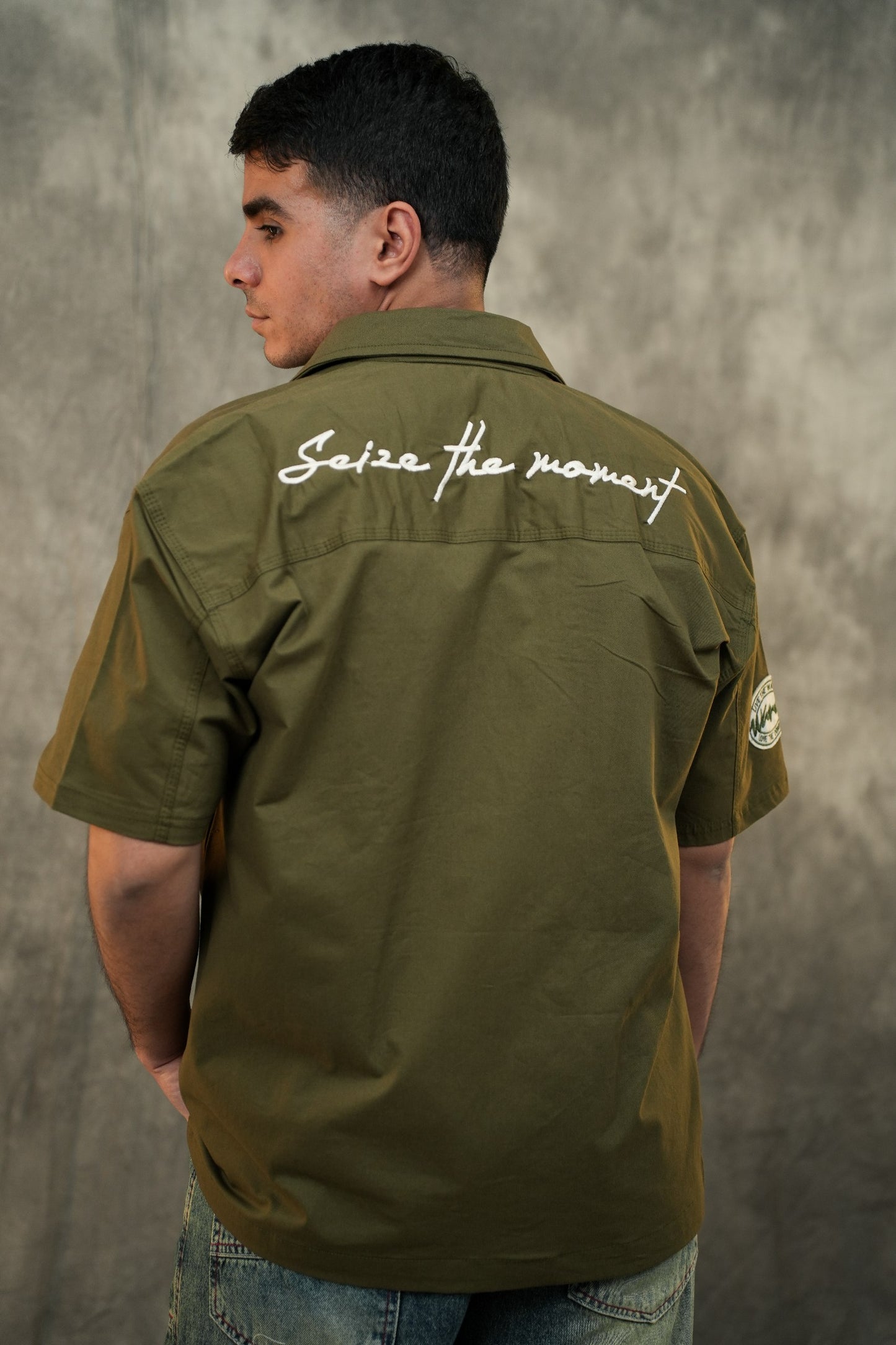 OLIVE WORKER JACKET