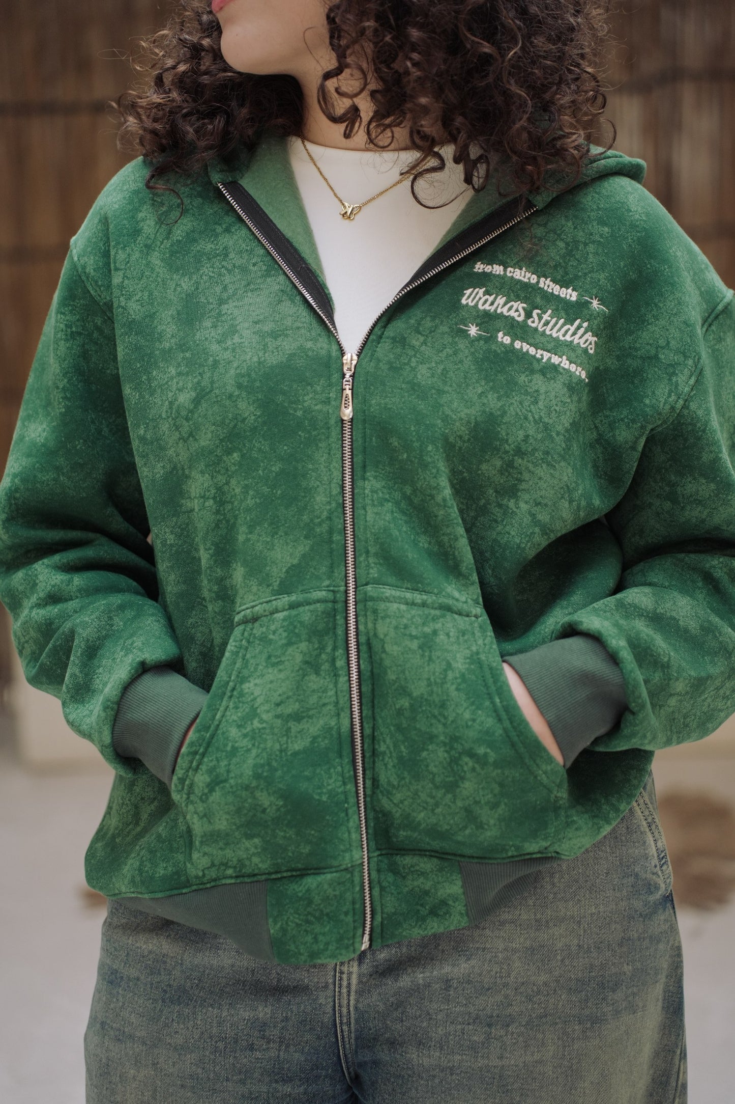 Vintage Green Zipup